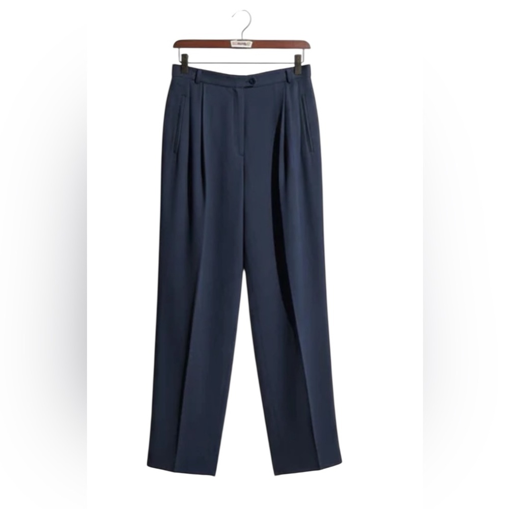 Vintage Wool Trousers Liz Claiborne Collection High Rise Lined Pants
